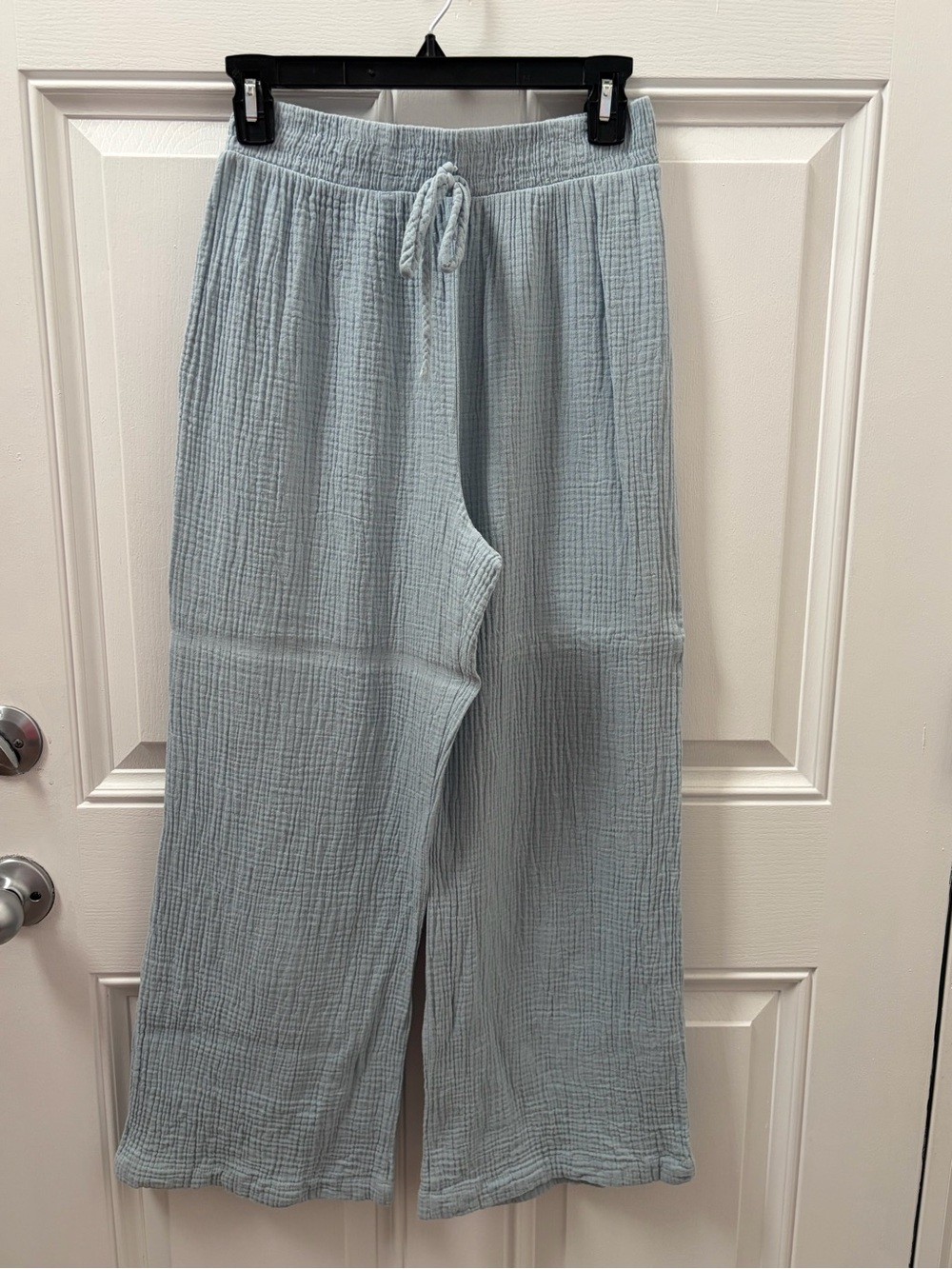 Altar'd State Light Blue Wide-Leg Drawstring Pants